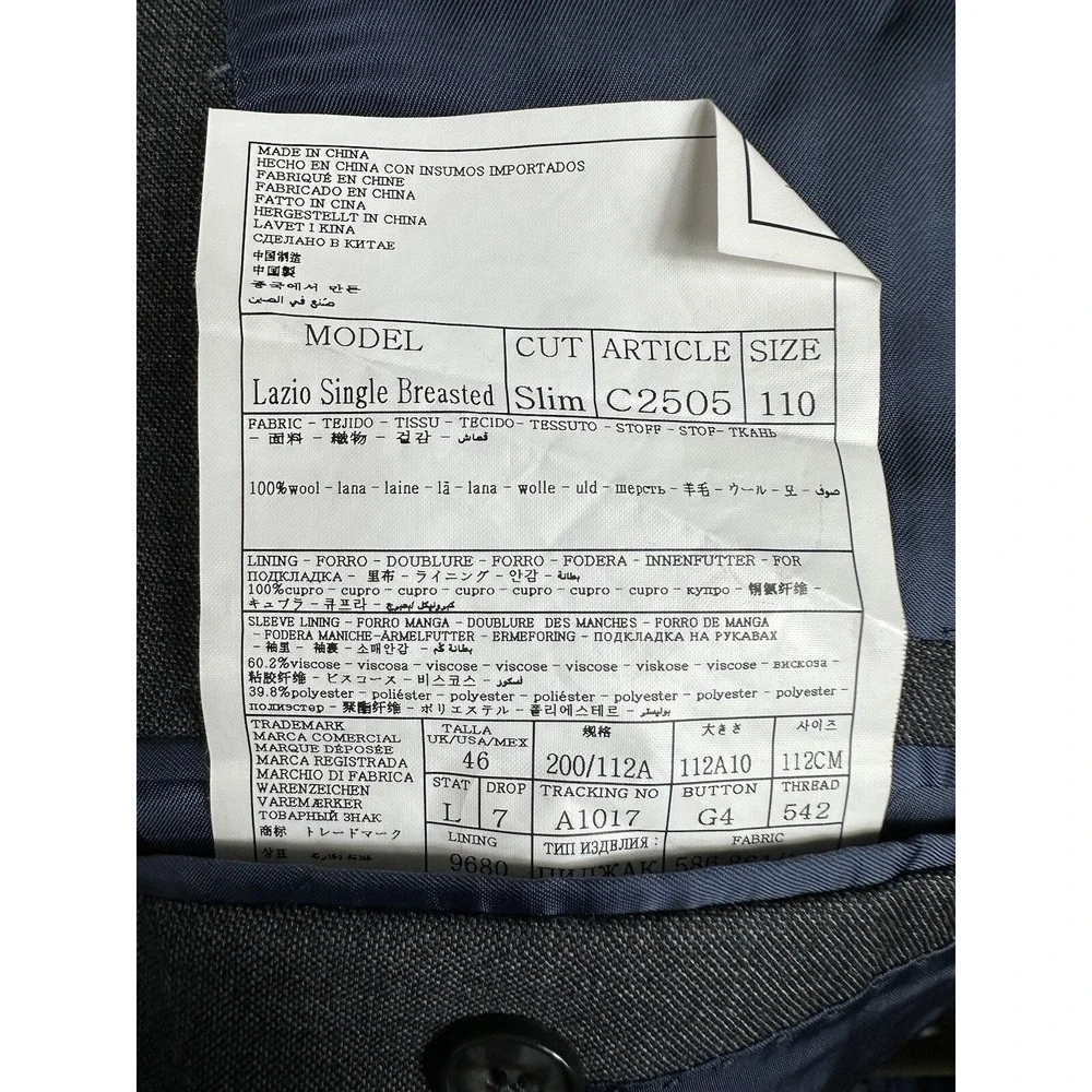 Suitsupply lazio slim